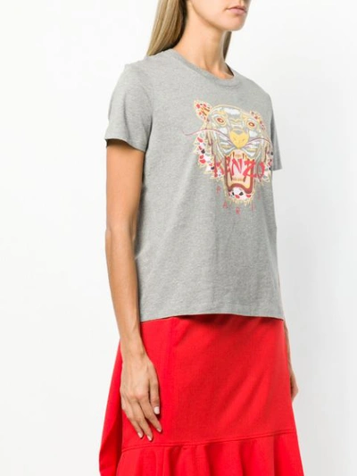 Shop Kenzo 'dragon Tiger' T-shirt In Grey