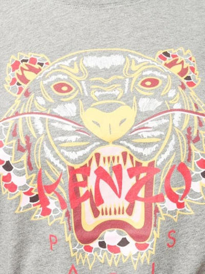 Shop Kenzo 'dragon Tiger' T-shirt In Grey
