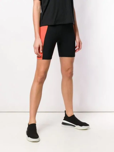 Shop Alexander Wang T Side Stripe Cycling Shorts In Black