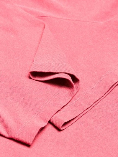 Shop Saint Laurent Logo Crest T-shirt In Pink