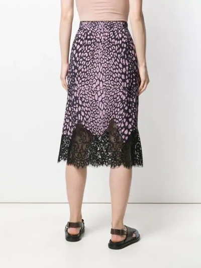 Shop Mcq By Alexander Mcqueen Mcq Alexander Mcqueen Leopard-print Skirt - Black