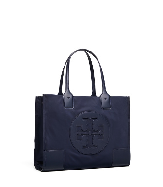 tory burch navy ella tote