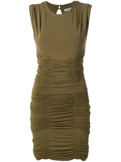 Shop Alexander Wang Ruched Tube Dress In Green