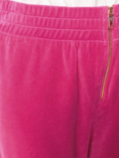 Shop Juicy Couture Swarovski Personalisable Velour Track Pants In Pink