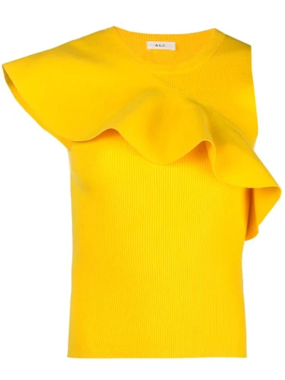 Shop A.l.c . Ruffle-trimmed Top - Yellow