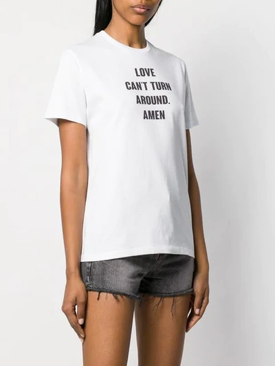 Shop Amen T-shirt Mit Print - Weiss In White