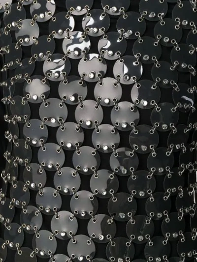Shop Paco Rabanne Chain Mail Top In Grey