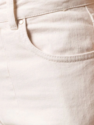 Shop Aalto Cropped Jeans In Neutrals