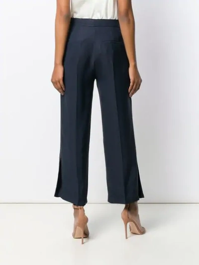 Shop Pinko Palazzo Pants In Blue