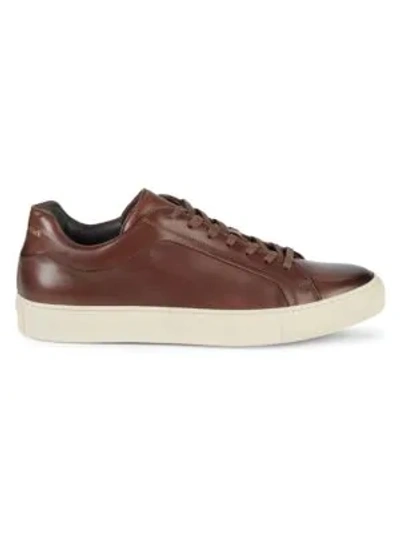 Shop To Boot New York Marshall Leather Low-top Sneakers In Brown