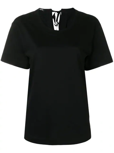 Shop Jil Sander Round Neck T-shirt In Black