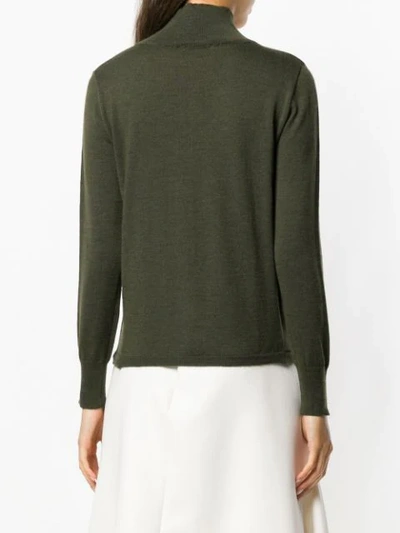 Shop Stefano Mortari Perfectly Fitted Sweater In Green