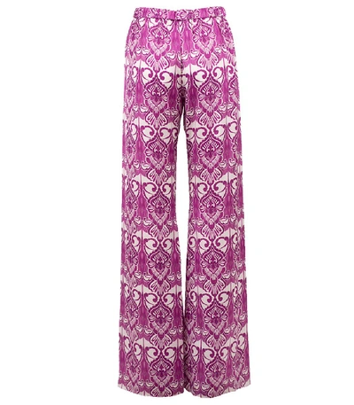 Shop Alexis Odille Print Pant In Mulberry