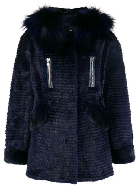 Liska Hooded Jacket In Blue | ModeSens