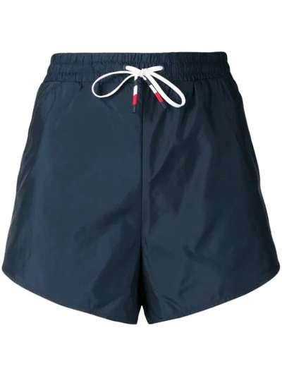 Shop Tommy Hilfiger Drawstring Fitted Shorts - Blue