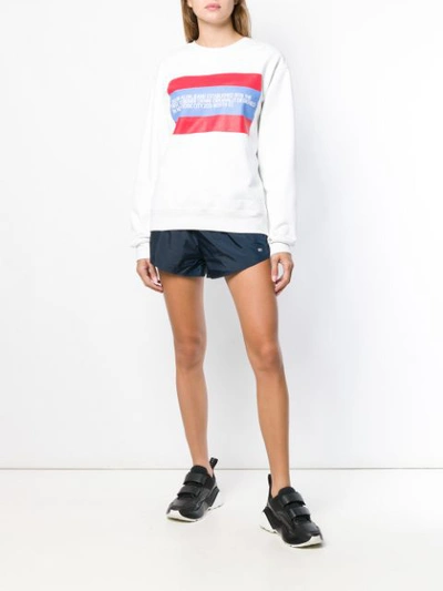 Shop Tommy Hilfiger Drawstring Fitted Shorts - Blue