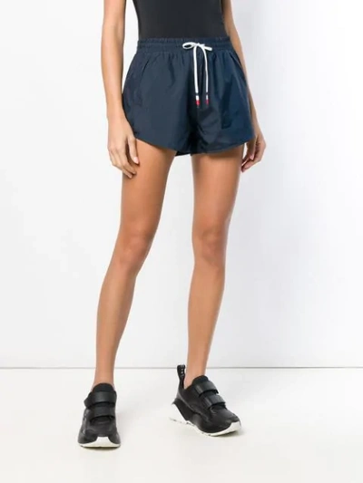 Shop Tommy Hilfiger Drawstring Fitted Shorts - Blue