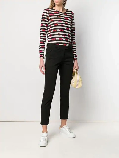 PEUTEREY CROPPED SKINNY TROUSERS - 黑色