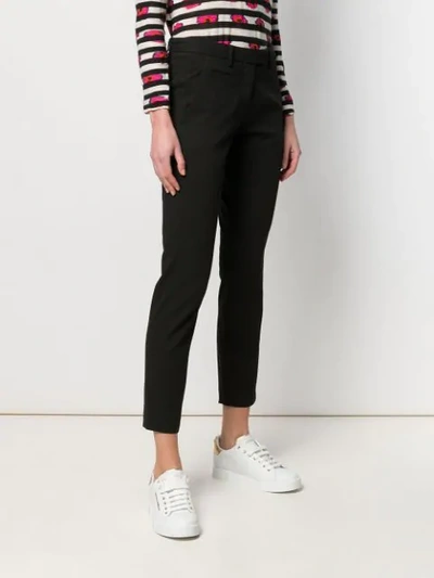 PEUTEREY CROPPED SKINNY TROUSERS - 黑色