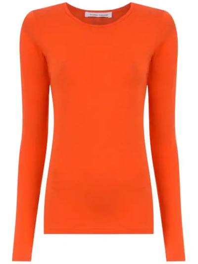 Shop Gloria Coelho Long Sleeved T In Orange