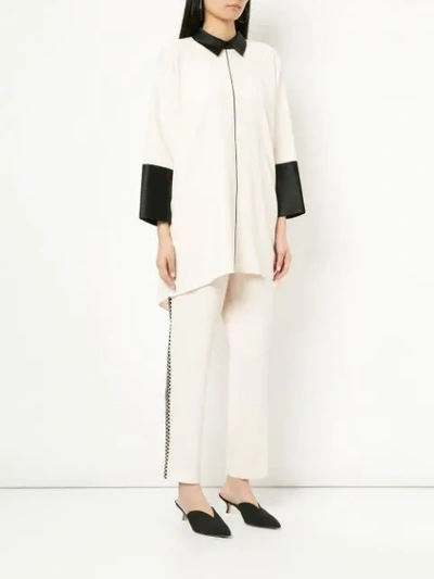 Shop Layeur Longsleeved Tunic In Neutrals