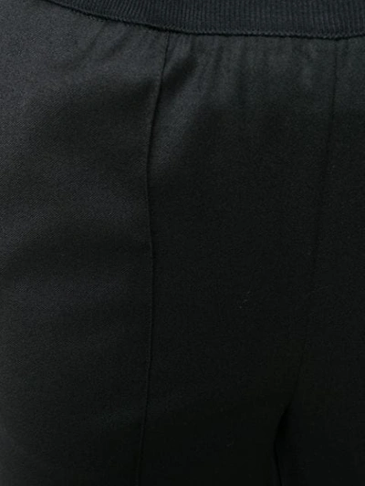 Shop Semicouture Tailored Raised Seam Trousers In Black
