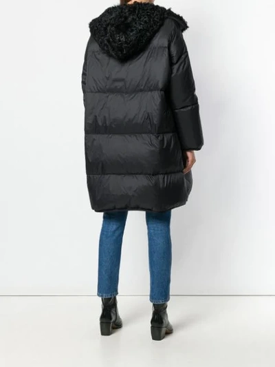 Shop Yves Salomon Kalgan Coat In Black