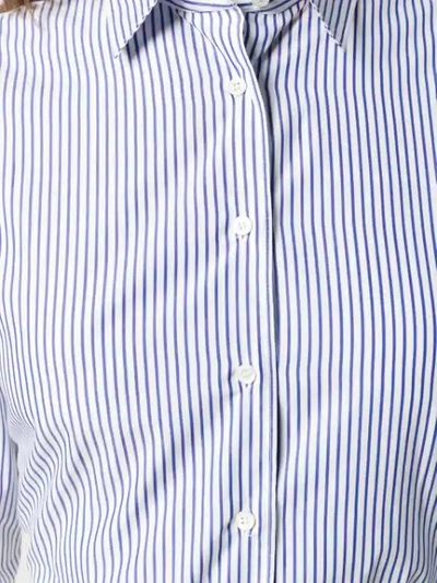 Shop Aspesi Striped Shirt In White