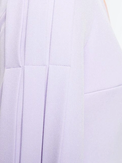 ROKSANDA V-NECK MIDI DRESS - 紫色
