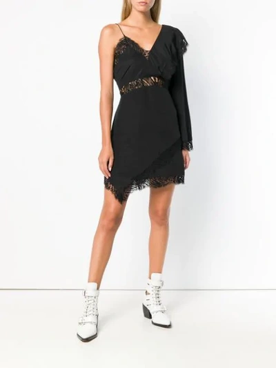 Shop Iro One Sleeve Lace Dress - Black