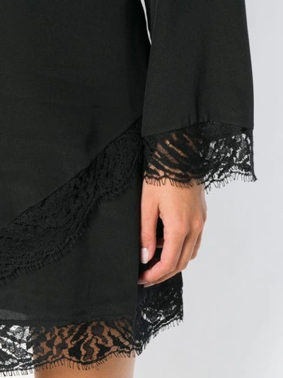 Shop Iro One Sleeve Lace Dress - Black
