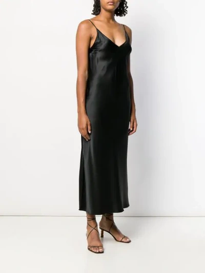 Shop Joseph Long Slip Dress In Black