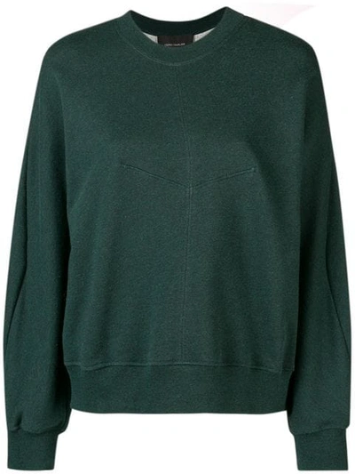 Shop Cedric Charlier Jersey Sweater In Green