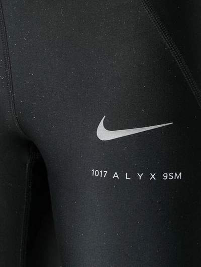 Shop Alyx X Nike Glitter Effect Leggings In Black