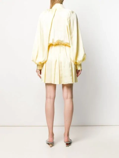 Shop Jourden Windbreaker Mini Dress In Yellow