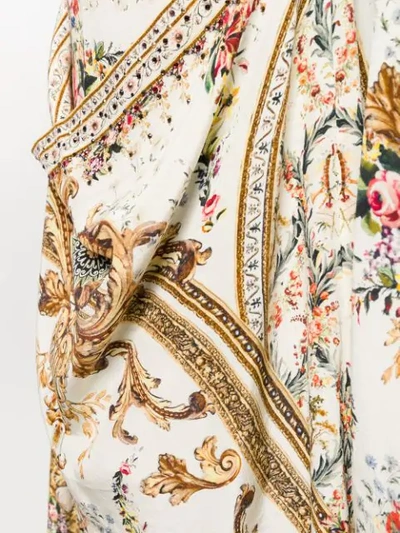 Shop Camilla Floral Baroque Print Skirt - Neutrals