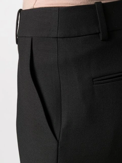 Valentino Mid-rise Wool And Silk Pants In Black