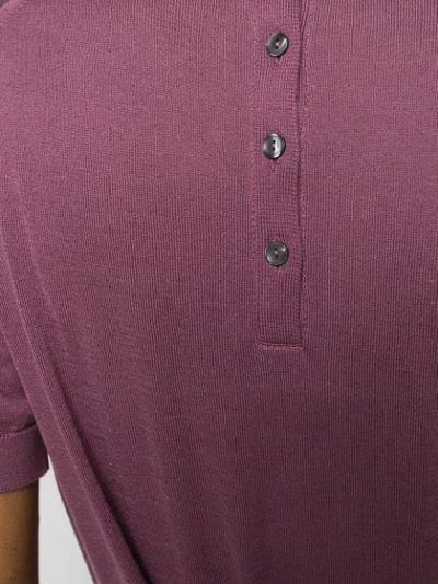 Shop John Smedley Knitted T In Purple