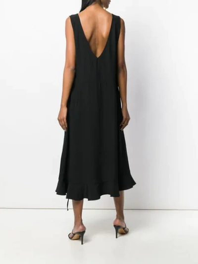 Shop Almaz Drawstring Waist Dress In Black