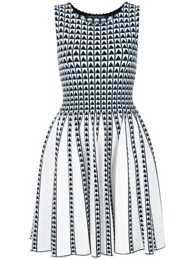 Shop Antonino Valenti Intarsia-knit Dress - White