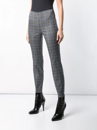Shop Rag & Bone Check Pattern Trousers In Grey