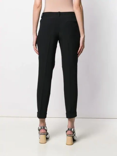 Shop N°21 Inside-stripe Tailored Trousers In Black