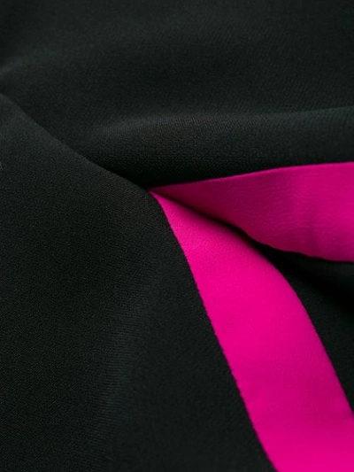 Shop N°21 Inside-stripe Tailored Trousers In Black