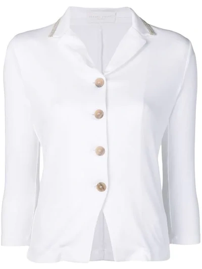 Shop Fabiana Filippi Fitted Jacket In White