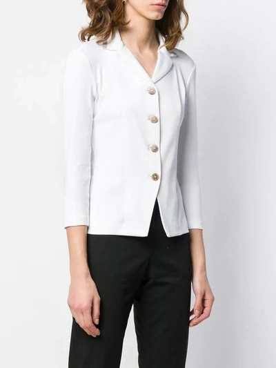 Shop Fabiana Filippi Fitted Jacket In White