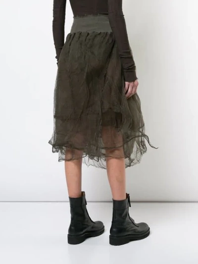 high-waisted tulle skirt