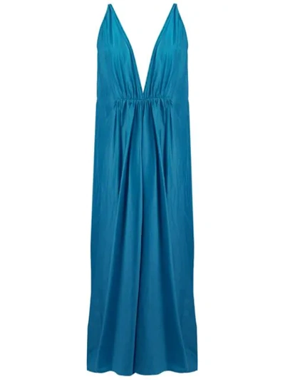 Shop Kalita Clemence Maxi Dress In Blue