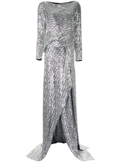 Shop Roland Mouret Long In Silver