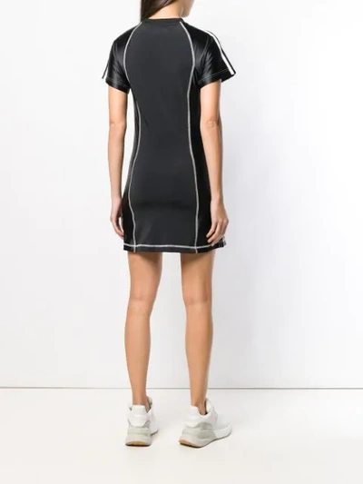 Shop Adidas Originals By Alexander Wang Fitted Short Dress In Black