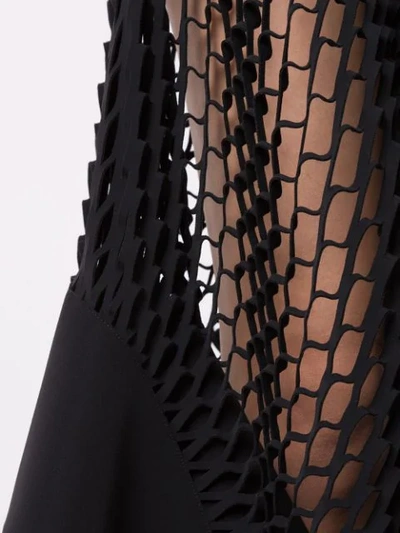 Shop Dion Lee Mesh Panel Skirt In Black